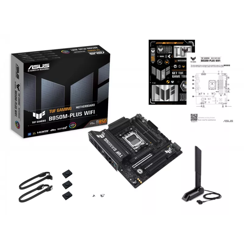 ASUS TUF GAMING B850M-PLUS WIFI pagrindinė plokštė AMD B850 Socket AM5 micro ATX
