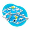 Powerline FRITZ 1260E WLAN rinkinys 1200 Mbit/s Ethernet LAN Wi-Fi Baltas