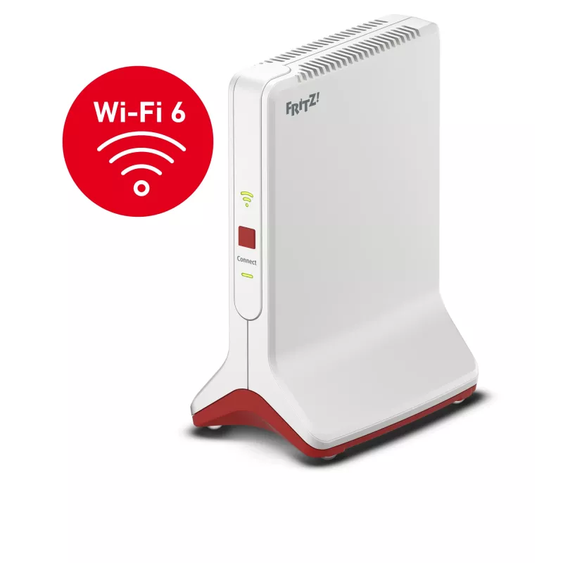 Wi-Fi 6 kartotuvas FRITZ 6000 raudonas, baltas