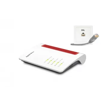 Maršrutizatorius FRITZ!Box 7510 Wi-Fi 6 Gigabit Ethernet vienos juostos (2,4 GHz) baltas