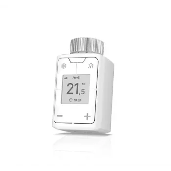 FRITZ!DECT 302 AVM baltas išmanusis radiatoriaus termostatas su valdymo mygtukais