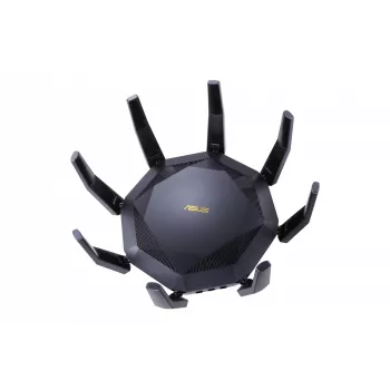 ASUS RT-AX89X AX6000 belaidis maršrutizatorius su „AiMesh“ technologija, Ethernet, dviejų juostų (2,4 GHz / 5 GHz), juodas