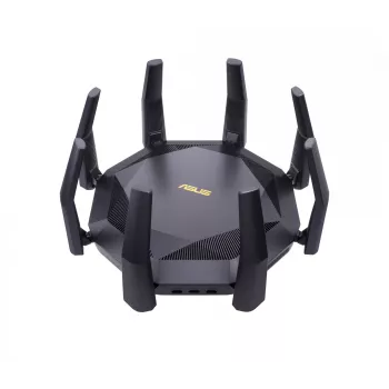 ASUS RT-AX89X AX6000 belaidis maršrutizatorius su „AiMesh“ technologija, Ethernet, dviejų juostų (2,4 GHz / 5 GHz), juodas