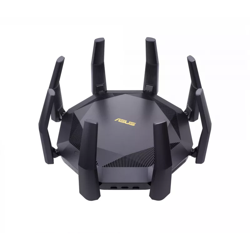 ASUS RT-AX89X AX6000 belaidis maršrutizatorius su „AiMesh“ technologija, Ethernet, dviejų juostų (2,4 GHz / 5 GHz), juodas