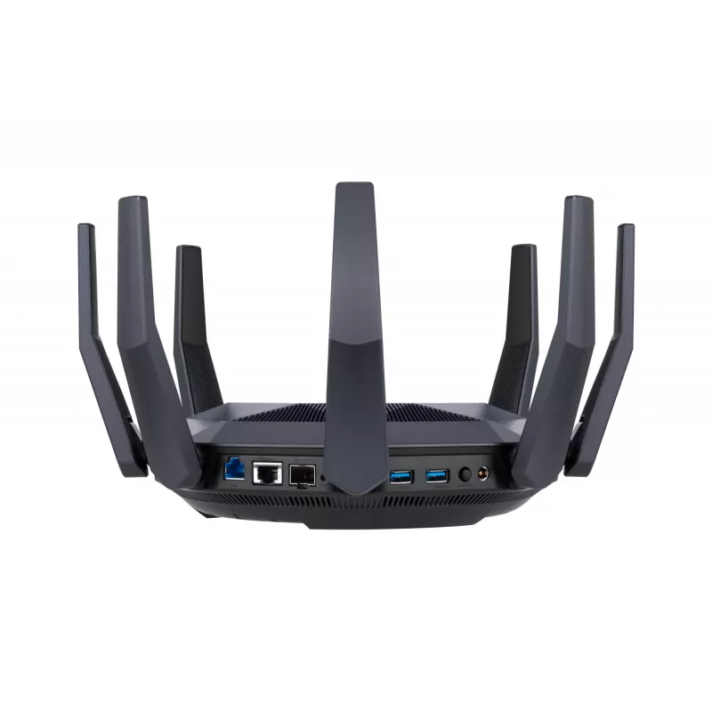 ASUS RT-AX89X AX6000 belaidis maršrutizatorius su „AiMesh“ technologija, Ethernet, dviejų juostų (2,4 GHz / 5 GHz), juodas