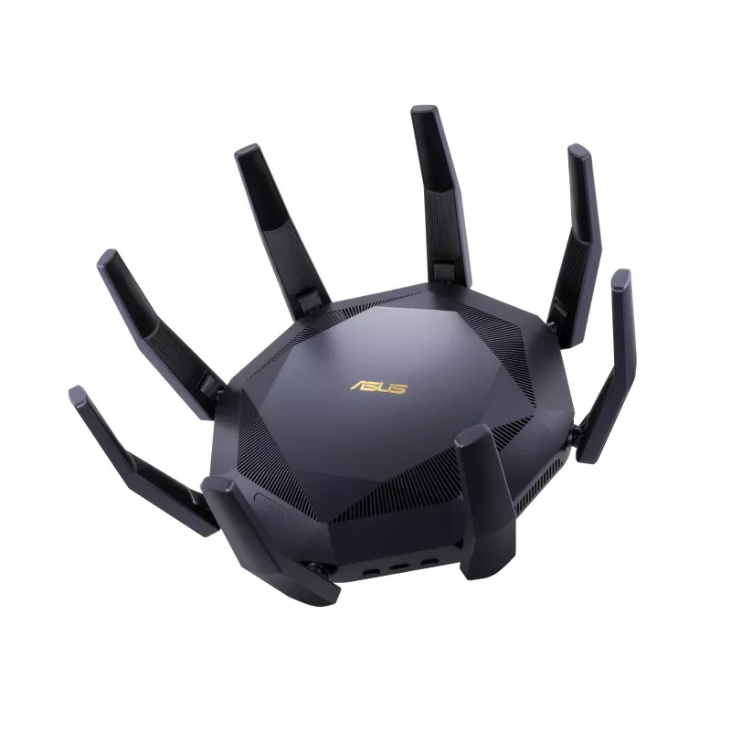 ASUS RT-AX89X AX6000 belaidis maršrutizatorius su „AiMesh“ technologija, Ethernet, dviejų juostų (2,4 GHz / 5 GHz), juodas