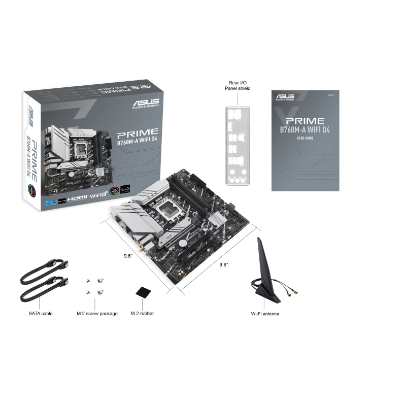 ASUS PRIME B760M-A WIFI D4 Intel B760 LGA 1700 micro ATX pagrindinė plokštė