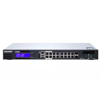 QNAP QGD-1600P valdomas Gigabit Ethernet (10/100/1000) maitinimas per Ethernet (PoE) 1U juoda, pilka