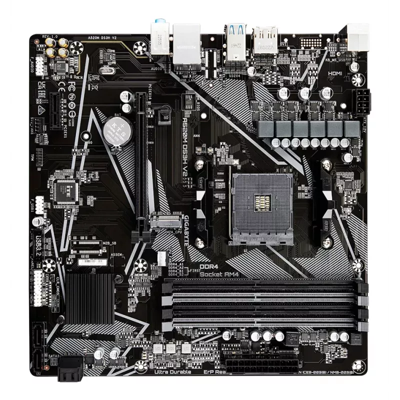 GIGABYTE A520M DS3H V2 pagrindinė plokštė