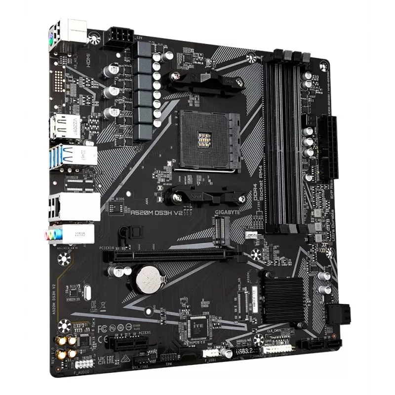 GIGABYTE A520M DS3H V2 pagrindinė plokštė