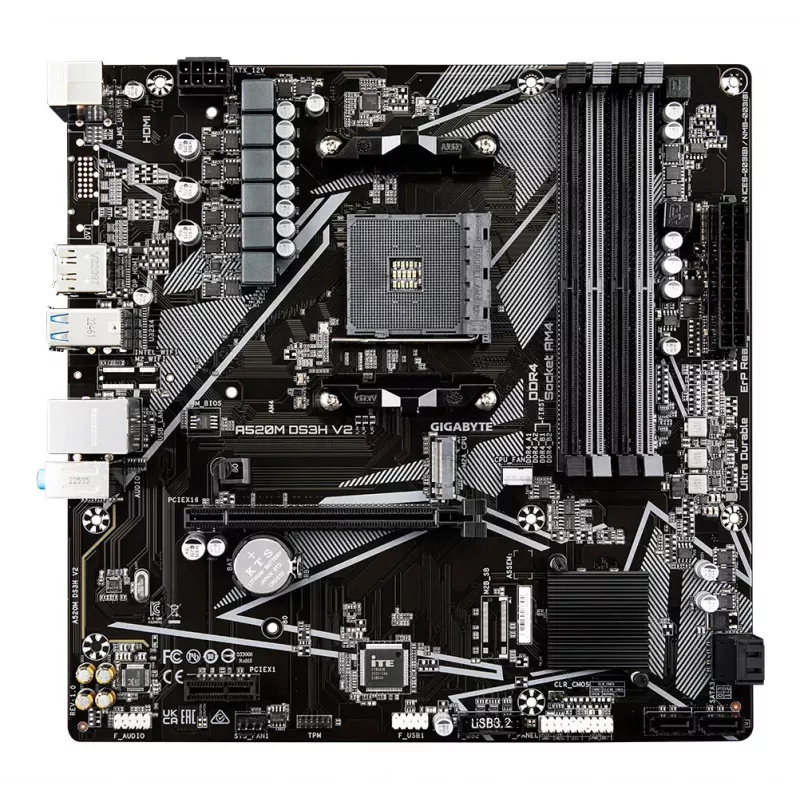 GIGABYTE A520M DS3H V2 pagrindinė plokštė