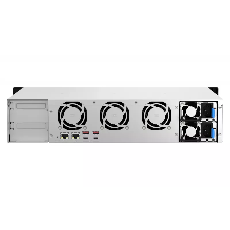 QNAP TS-873AeU-RP NAS stovas (2U) Ryzen Embedded V1500B 4 GB DDR4 0 TB QuTS hero juoda