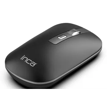INCA IWM-531RA Belaidė Pelė – Bluetooth & RF 2.4GHz – 1600DPI – Juoda/Sidabrinė