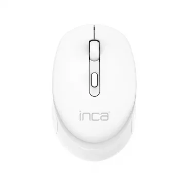 INCA Wireless Mouse IWM-243RB Candy Design – belaidė 2,4 GHz pelė, 1600 DPI, balta