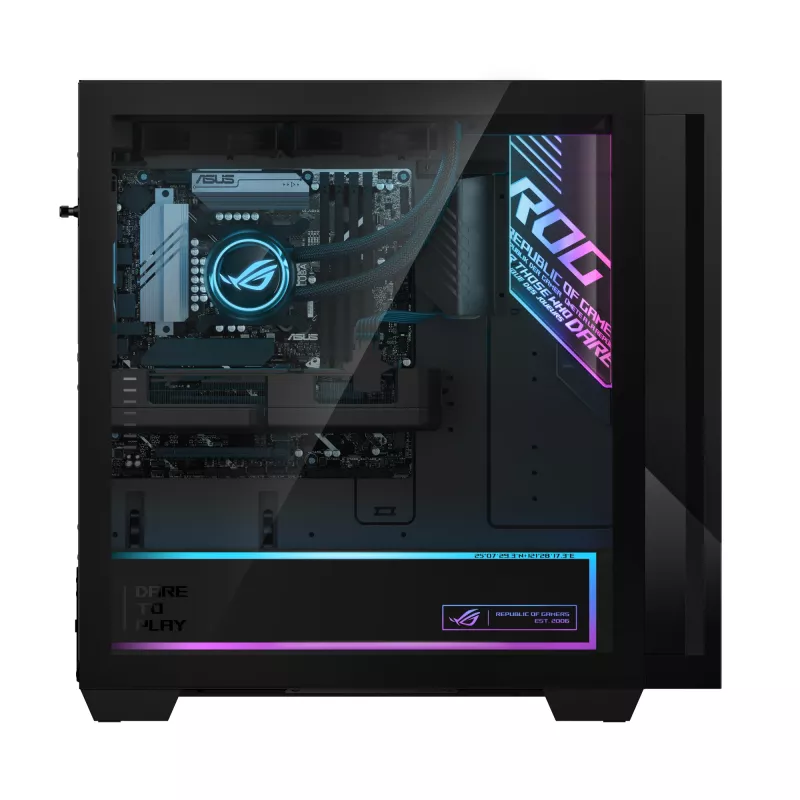 ASUS ROG G700 GM700TZ-R9800X064W žaidimų kompiuteris: AMD Ryzen 7 9800X3D, 64 GB DDR5, 1 TB SSD, NVIDIA GeForce RTX 5070, Windows 11 Home, juodas