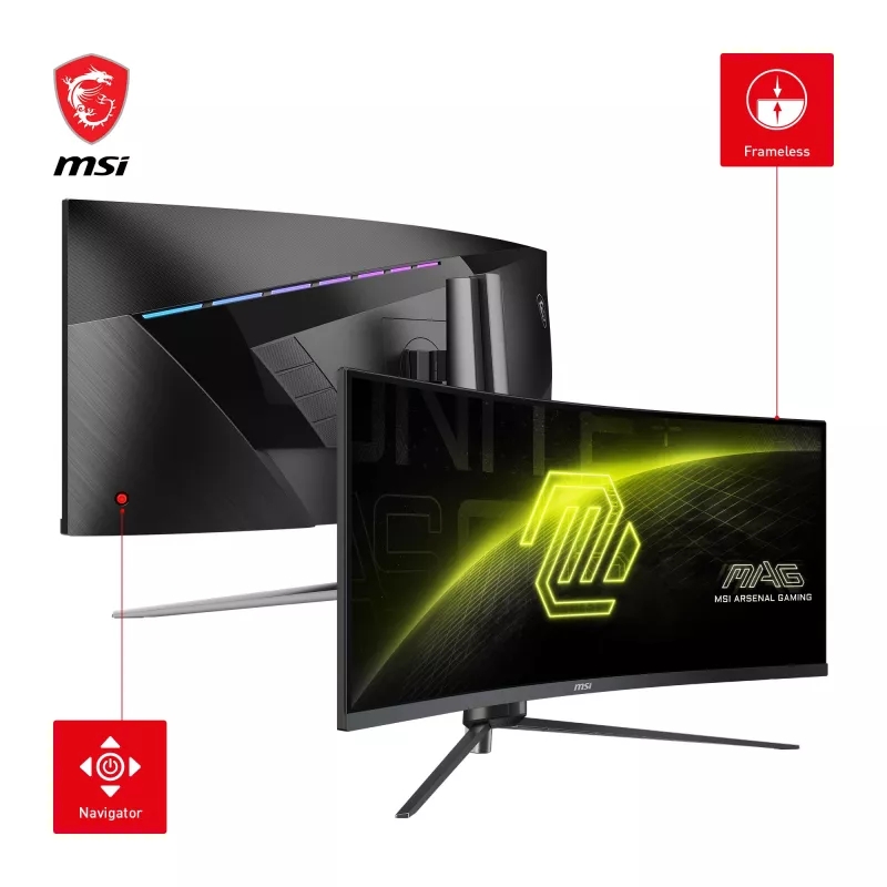 Monitorius MSI MAG 345CQRDE 86,4 cm (34 colių) 3440 x 1440 pikselių UltraWide Dual Quad HD juodas
