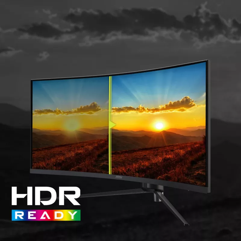 Monitorius MSI MAG 345CQRDE 86,4 cm (34 colių) 3440 x 1440 pikselių UltraWide Dual Quad HD juodas