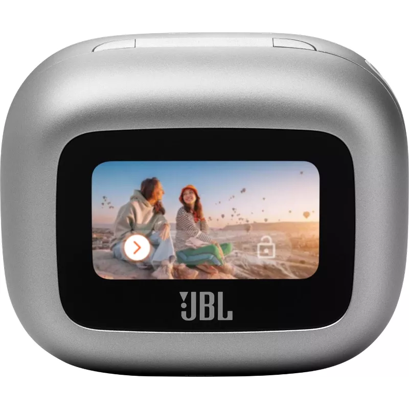 JBL Live Buds 3 belaidės ausinės, sidabrinės