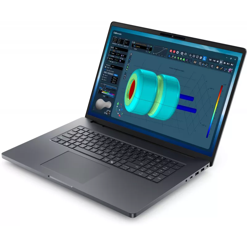 DELL Pro Max 18 Plus MB18250 Intel Core Ultra 7 265HX Mobili darbo stotis 45,7 cm (18 colių) Quad HD+ 32 GB DDR5-SDRAM 1 TB SSD NVIDIA RTX PRO 3000 Blackwell Wi-Fi 7 (802.11be) Windows 11 Pro Vokiška Juoda