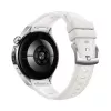 Išmanusis laikrodis HUAWEI WATCH 5 — smėlio spalvos korpusas su balta juosta, 42 mm apvalus nerūdijančio plieno korpusas, 1,38 colio AMOLED, GPS, Bluetooth, 540 mAh baterija