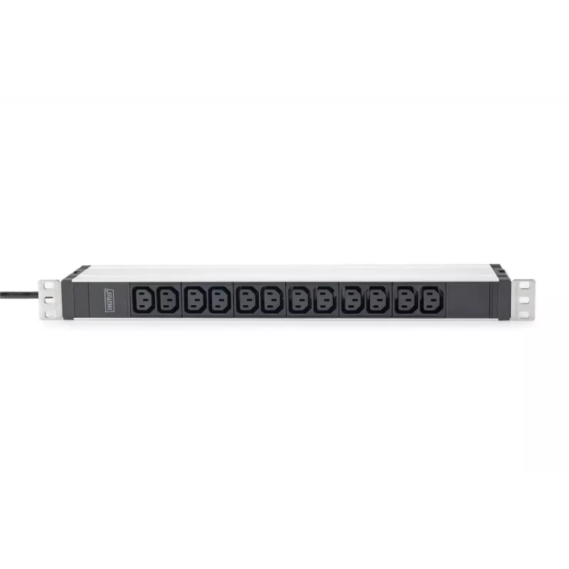 DIGITUS 1U aliumininis PDS stovas 12x C13 16A 230VAC 50/60Hz saugos kištukas