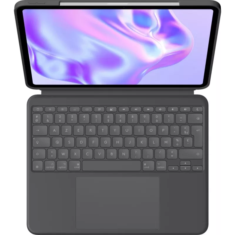 LOGITECH Combo Touch klaviatūrinis dėklas iPad Pro 13in M4 – AZERTY prancūziškas