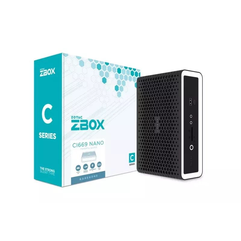 DARBINĖ STOTIS (Barebone) Zotac ZBOX CI669 NANO i7-1355U 64GB SSD HDD