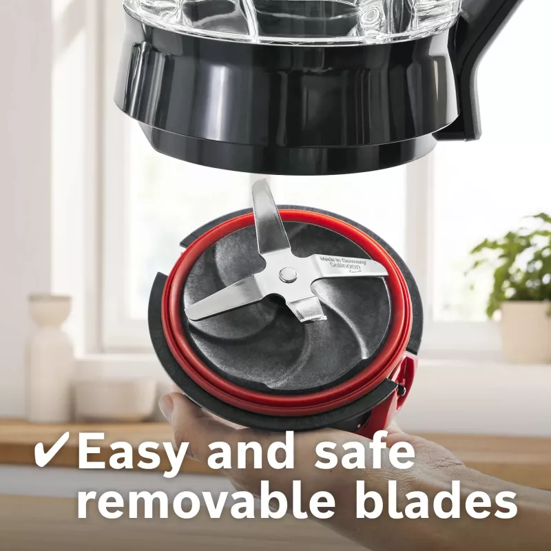Stalo blenderis Bosch Serie 4 MMB6177S 1,5 L 1200 W juodas, sidabrinis