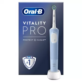 Dantų šepetėlis Oral-B Vitality Pro suaugusiems, besisukantis-osciliuojantis, pilka/balta