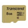TRANSCEND MicroSDHC 500s 8GB UHS-I U1 MLC su adapteriu