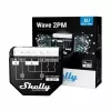 Išmanusis jungiklis Shelly WAVE 2PM Black (Shelly) – belaidis Z-Wave, 16 A, 110–240 V, 868.4 MHz