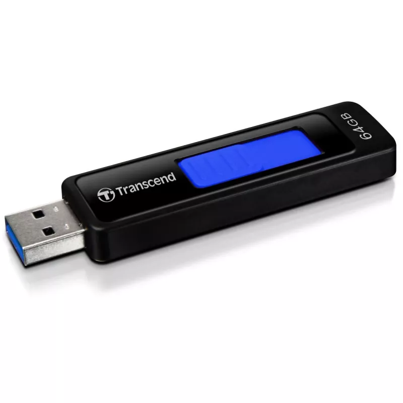 Transcend JetFlash 760 TS64GJF760 USB atmintinė, 64GB, USB 3.1 Gen 1, USB Type-A, juoda