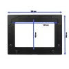 ALNET ALLTCOVER10WWV1 baltas aliumininis rėmelis 309×228 mm