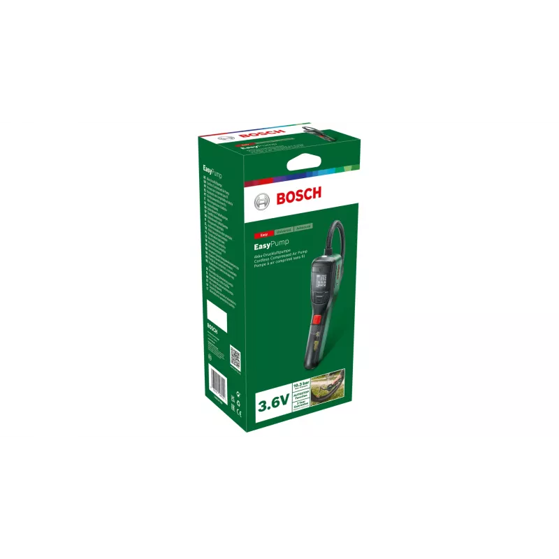 Bosch 0.603.947.000 nešiojamas elektrinis siurblys, 10 bar, 3000 mAh, USB-C