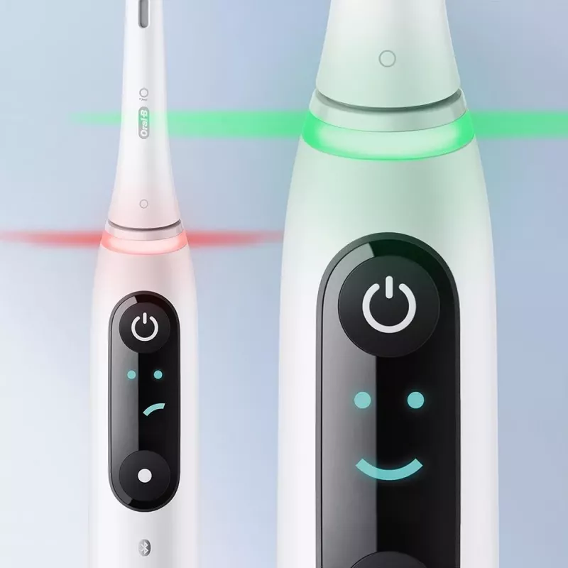 Oral-B iO elektrinis dantų šepetėlis Suaugusiems Sukamasis šepetėlis Baltas