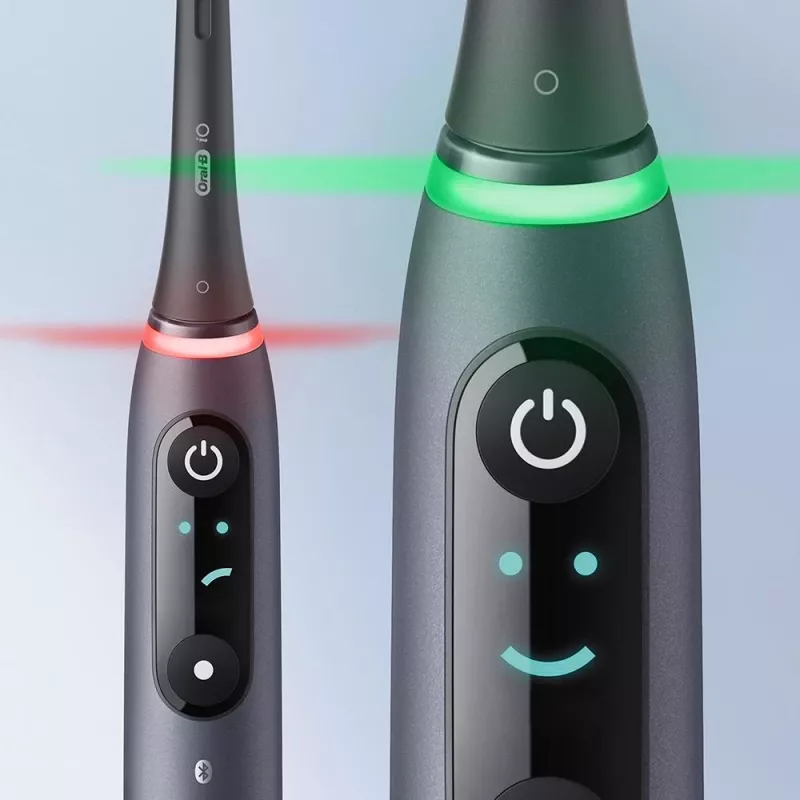 Oral-B iO elektrinis dantų šepetėlis suaugusiems Sukamasis šepetėlis Juoda