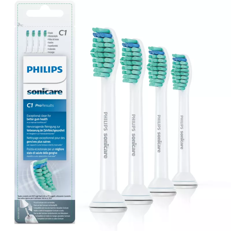 Philips Sonicare ProResults HX6014/07 4 vnt. keičiamų dantų šepetėlio galvučių rinkinys