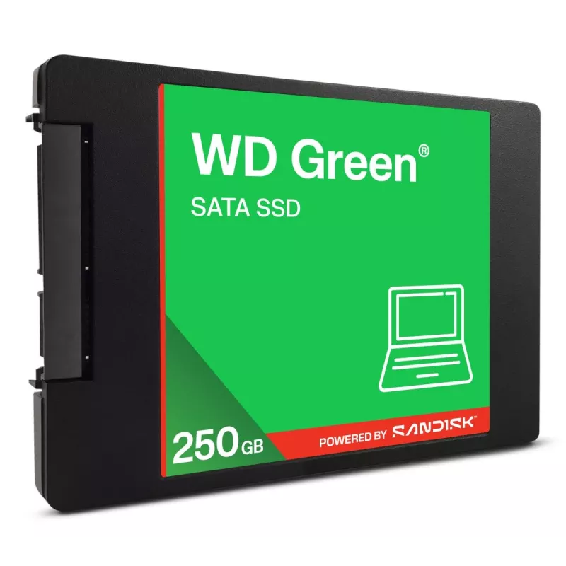WESTERN DIGITAL SSD WD Green 250GB SATA 6Gb/s 2,5 colio/7 mm dėkle