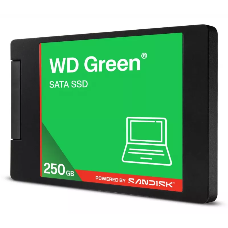 WESTERN DIGITAL SSD WD Green 250GB SATA 6Gb/s 2,5 colio/7 mm dėkle