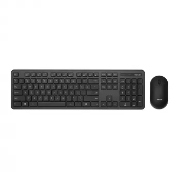 ASUS CW100 belaidė klaviatūra ir pelė, RF 2.4 GHz, USB, juoda
