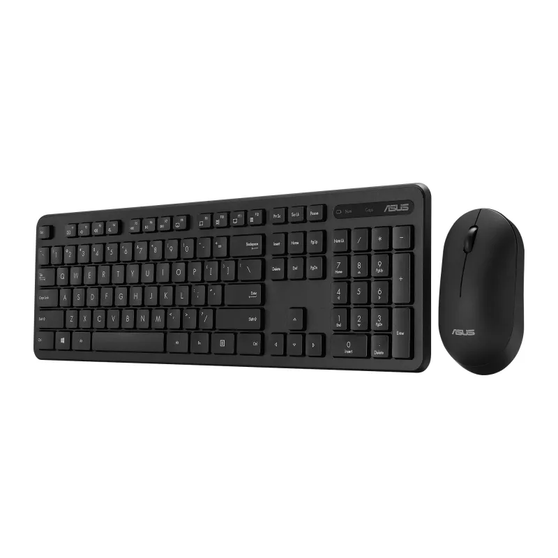 ASUS CW100 belaidė klaviatūra ir pelė, RF 2.4 GHz, USB, juoda