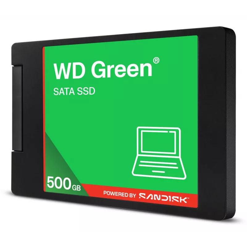 WESTERN DIGITAL SSD WD Green 500GB SATA 6Gb/s 2.5 colio/7 mm korpuse