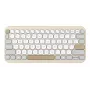 ASUS Marshmallow KW100 belaidė Bluetooth klaviatūra QWERTZ smėlio, pilkos, baltos spalvos