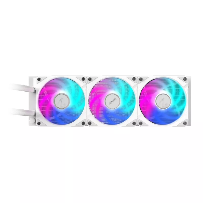 GIGABYTE AORUS WATERFORCE II 360 ICE AIO skystas aušintuvas CPU - 3x120mm ARGB ventiliatoriai, slydimo fiksavimo mechanizmas, DAISY-CHAIN, suderinamas su Intel LGA 1851 ir AMD AM5