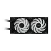 GIGABYTE AORUS WATERFORCE II 240 AIO skystas aušintuvas CPU - 2x120mm ARGB ventiliatoriai, stumdoma fiksavimo sistema, DAISY-CHAIN, suderinamas su Intel LGA 1851 ir AMD AM5