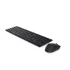 DELL Pro belaidė klaviatūra ir pelė - KM5221W - US International (QWERTY) - Juoda