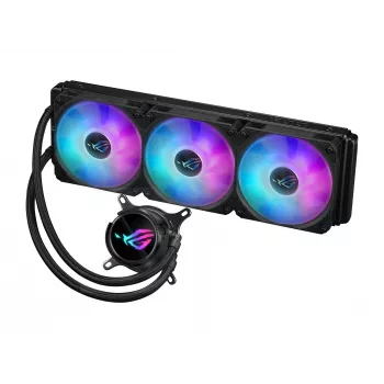 ASUS ROG Strix LC III 360 ARGB skysčio aušinimo rinkinys 360 mm radiatorius 3×120 mm ventiliatoriai juodas