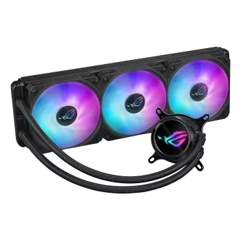 ASUS ROG Strix LC III 360 ARGB skysčio aušinimo rinkinys 360 mm radiatorius 3×120 mm ventiliatoriai juodas