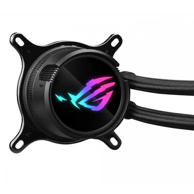 ASUS ROG Strix LC III 360 ARGB skysčio aušinimo rinkinys 360 mm radiatorius 3×120 mm ventiliatoriai juodas