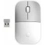HP Z3700 belaidė pelė, keraminė balta, ambidekstrinė, optinė, RF belaidė, 1200 DPI, sidabrinė, balta